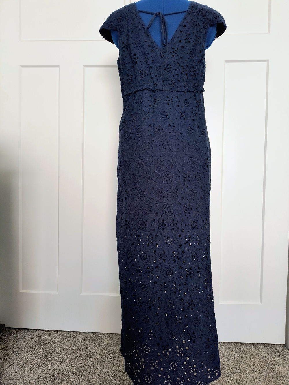 NWT Bailey 44 Navy Eyelet Maxi Dress - Picture 5 of 8